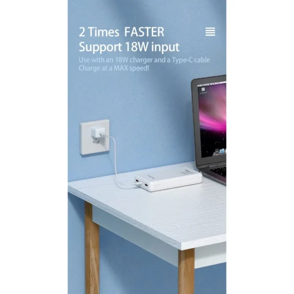 Yoobao 2D/2DQ 20000mAh 10W/ 22.5W Support PD/SCP/FCP/QC3.0 Power Bank with Dual Output